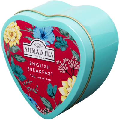 Ahmad Tea Heart Caddy English Breakfast 30g sypaný Ahmad Tea Heart Caddy English Breakfast 30g sypaný
