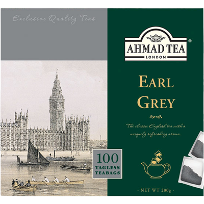 Ahmad Tea Earl Grey 100 sáčků (bez úvazku) Ahmad Tea Earl Grey 100 sáčků (bez úvazku)