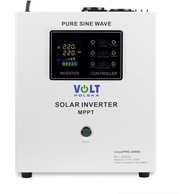 VOLT Hybridní měnič SinusPRO-2000S, 24/230V 1400W, 40A MPPT VOLT Hybridní měnič SinusPRO-2000S, 24/230V 1400W, 40A MPPT