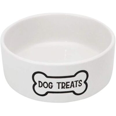 Keramická miska pro psy AINO DOG TREATS 12,5 cm bílá Keramická miska pro psy AINO DOG TREATS 12,5 cm bílá