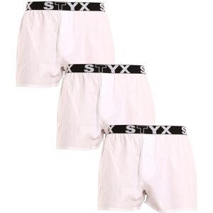 3PACK pánské trenky Styx sportovní guma bílé (3B1061) M 3PACK pánské trenky Styx sportovní guma bílé (3B1061) M