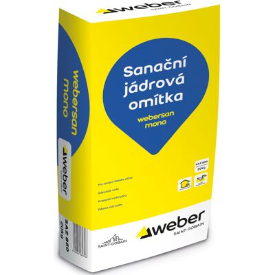 Omítka sanační webersan mono 20 kg Omítka sanační webersan mono 20 kg