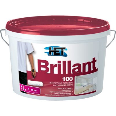 Malba interiérová HET Brillant 100 bílá 40 kg Malba interiérová HET Brillant 100 bílá 40 kg