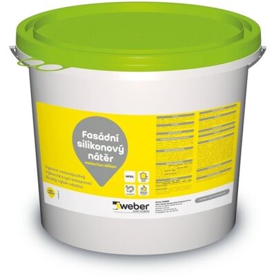 Barva fasádní silikonová weberton silikon micro V 5 kg Barva fasádní silikonová weberton silikon micro V 5 kg