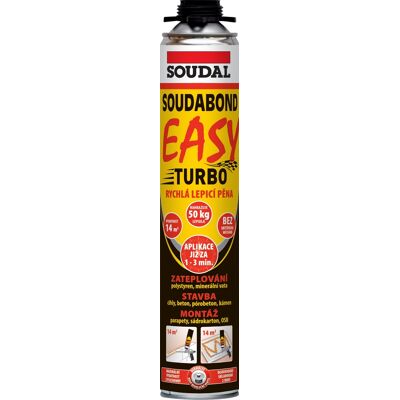 Pěna lepicí Soudal SOUDABOND EASY Turbo pistolová 750 ml Pěna lepicí Soudal SOUDABOND EASY Turbo pistolová 750 ml