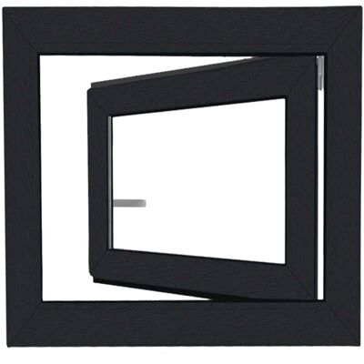 Okno plastové BRAVO OS1 RAL 7016/bílá pravé 900×900 mm Okno plastové BRAVO OS1 RAL 7016/bílá pravé 900×900 mm