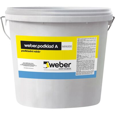 Penetrace akrylátová weberpodklad A 4 kg Penetrace akrylátová weberpodklad A 4 kg