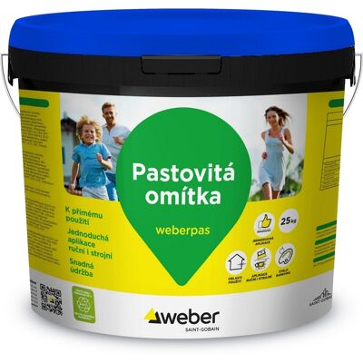 Omítka silikátová weberpas silikát zrnitá 1,5 mm SE5D 25 kg Omítka silikátová weberpas silikát zrnitá 1,5 mm SE5D 25 kg