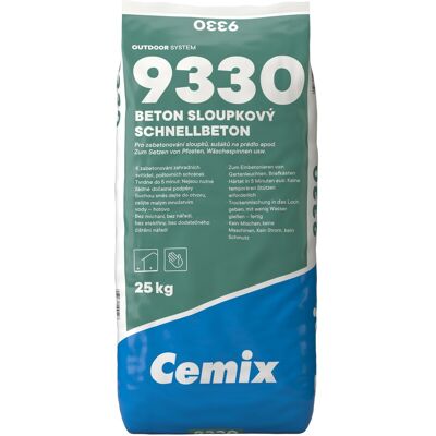 Beton C25/30 Cemix 9330 sloupkový 25 kg Beton C25/30 Cemix 9330 sloupkový 25 kg