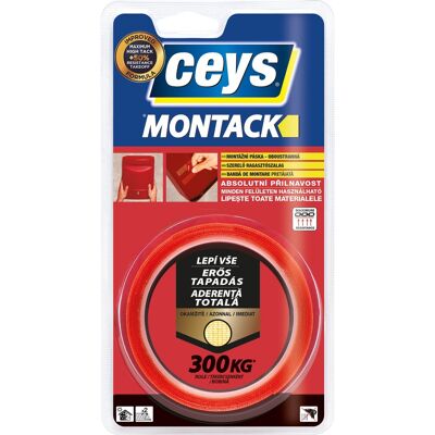 Páska montážní Ceys MONTACK Lepí vše okamžitě 2,5 m Páska montážní Ceys MONTACK Lepí vše okamžitě 2,5 m