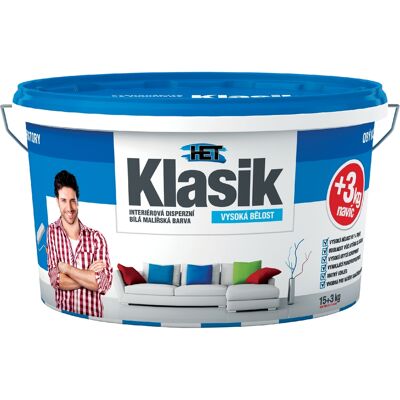Malba interiérová HET Klasik bílá 15+3 kg Malba interiérová HET Klasik bílá 15+3 kg