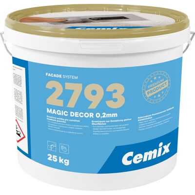 Omítka silikonová Cemix 2793 MAGIC DECOR 0,2 mm 25 kg Omítka silikonová Cemix 2793 MAGIC DECOR 0,2 mm 25 kg