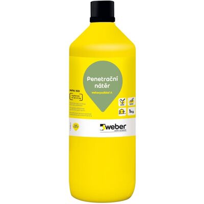 Penetrace akrylátová weberpodklad A 1 kg Penetrace akrylátová weberpodklad A 1 kg