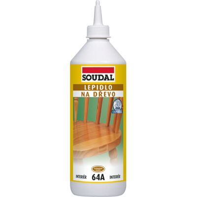 Lepidlo na dřevo Soudal 64A rychleschnoucí 750 g Lepidlo na dřevo Soudal 64A rychleschnoucí 750 g