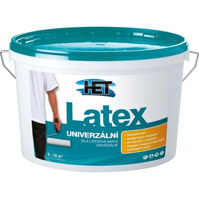 Barva latexová HET Latex univerzální bílý 15 kg Barva latexová HET Latex univerzální bílý 15 kg