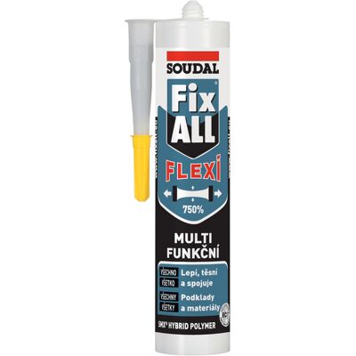 Tmel lepicí Soudal FIX ALL FLEXI hnědý 290 ml Tmel lepicí Soudal FIX ALL FLEXI hnědý 290 ml