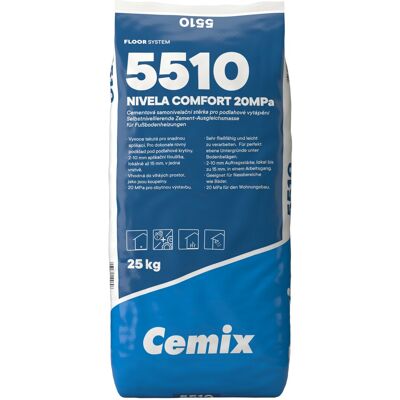 Hmota samonivelační Cemix 5510 Nivela Comfort 25 kg Hmota samonivelační Cemix 5510 Nivela Comfort 25 kg