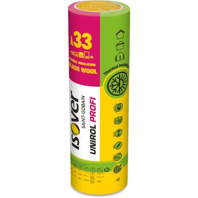 Tepelná izolace ISOVER UNIROL PROFI 100 mm (5,4 m2/bal.) Tepelná izolace ISOVER UNIROL PROFI 100 mm (5,4 m2/bal.)