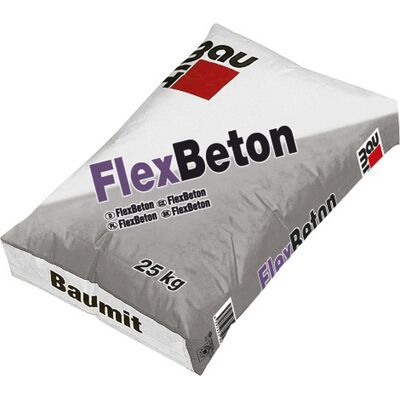 Potěr spádový Baumit FlexBeton vyztužený vlákny 25 kg Potěr spádový Baumit FlexBeton vyztužený vlákny 25 kg