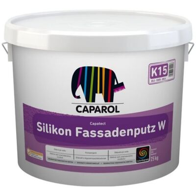Omítka silikonová Caparol Silikon Fassadenputz W K15 1,5 mm bílá 25 kg Omítka silikonová Caparol Silikon Fassadenputz W K15 1,5 mm bílá 25 kg