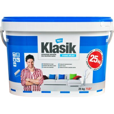 Malba interiérová HET Klasik bílá 25 kg Malba interiérová HET Klasik bílá 25 kg