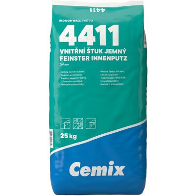 Štuk vnitřní Cemix 4411 jemný 25 kg Štuk vnitřní Cemix 4411 jemný 25 kg