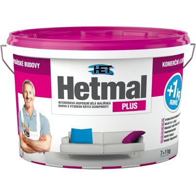 Malba interiérová HET Hetmal Plus bílá 7+1 kg Malba interiérová HET Hetmal Plus bílá 7+1 kg