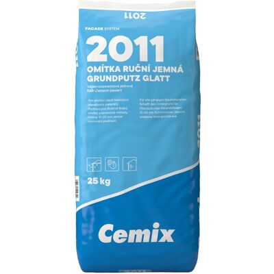 Omítka jádrová Cemix 2011 jemná 25 kg Omítka jádrová Cemix 2011 jemná 25 kg