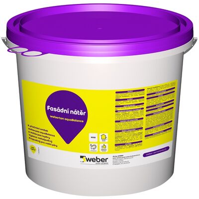 Barva fasádní weberton aquaBalance SE1C 25 kg Barva fasádní weberton aquaBalance SE1C 25 kg