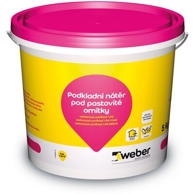 Penetrace weberpas podklad UNI žlutá 5 kg Penetrace weberpas podklad UNI žlutá 5 kg