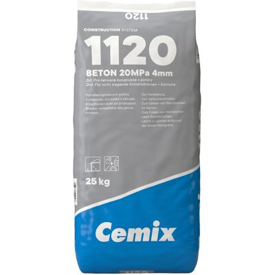 Beton C16/20 Cemix 1120 25 kg Beton C16/20 Cemix 1120 25 kg