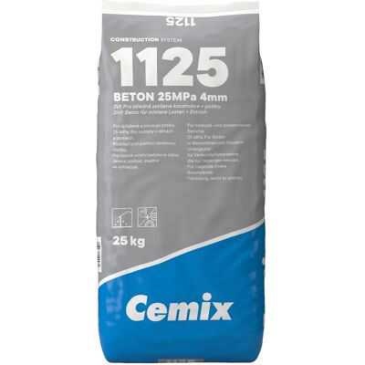 Beton C20/25 Cemix 1125 25 kg Beton C20/25 Cemix 1125 25 kg