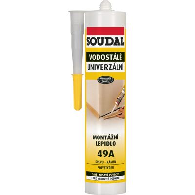 Lepidlo montážní Soudal 49A vodostálé 310 ml Lepidlo montážní Soudal 49A vodostálé 310 ml