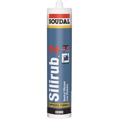 Tmel silikonový Soudal SILIRUB 2 transparentní 310 ml Tmel silikonový Soudal SILIRUB 2 transparentní 310 ml