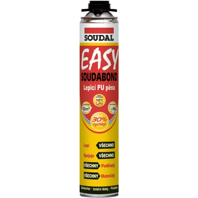 Pěna lepicí Soudal SOUDABOND EASY pistolová 750 ml Pěna lepicí Soudal SOUDABOND EASY pistolová 750 ml