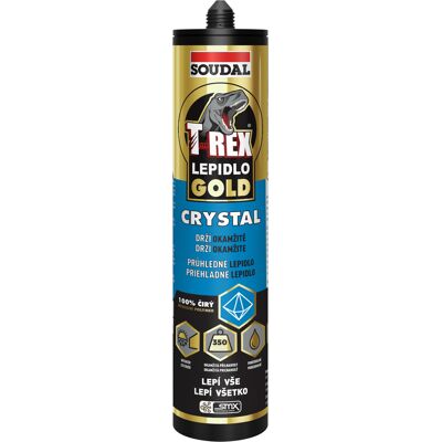 Lepidlo montážní Soudal T-REX GOLD CRYSTAL 290 ml Lepidlo montážní Soudal T-REX GOLD CRYSTAL 290 ml