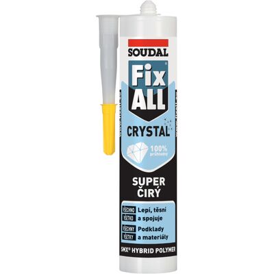 Tmel lepicí Soudal FIX ALL CRYSTAL 290 ml Tmel lepicí Soudal FIX ALL CRYSTAL 290 ml