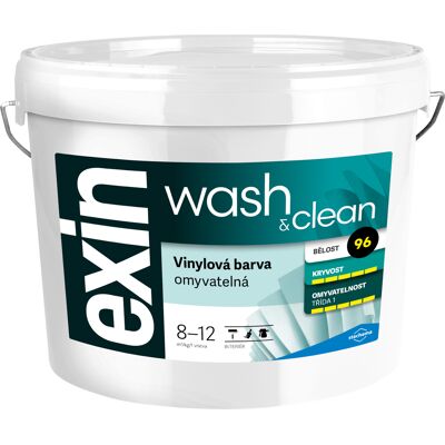 Barva vinylová Stachema EXIN WASH&CLEAN bílá 15 kg Barva vinylová Stachema EXIN WASH&CLEAN bílá 15 kg