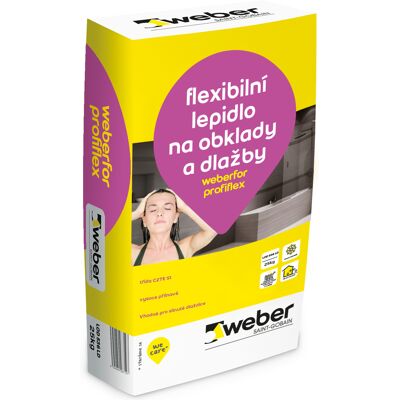 Lepidlo cementové C2FT S1 weberfor profiflex R LD 25 kg Lepidlo cementové C2FT S1 weberfor profiflex R LD 25 kg