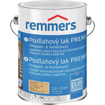 Lak podlahový Remmers Premium bezbarvý 2390 lesklý, 5 l Lak podlahový Remmers Premium bezbarvý 2390 lesklý, 5 l