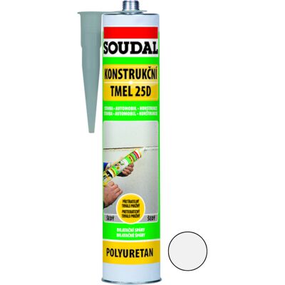 Tmel konstrukční Soudal 25D bílý 280 ml Tmel konstrukční Soudal 25D bílý 280 ml