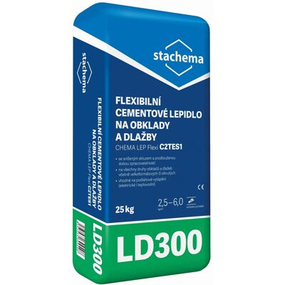 Lepidlo cementové C2TE S1 Stachema LD300 25 kg Lepidlo cementové C2TE S1 Stachema LD300 25 kg