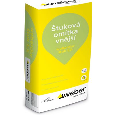 Omítka štuková weberdur štuk EX 25 kg Omítka štuková weberdur štuk EX 25 kg