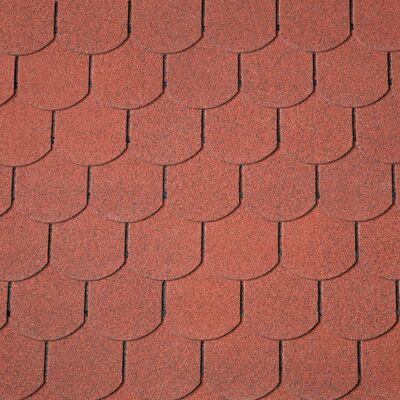 Šindel asfaltový IKO 2.0 Superglass Biber 10 Cihlově červená 2,0 m2 Šindel asfaltový IKO 2.0 Superglass Biber 10 Cihlově červená 2,0 m2