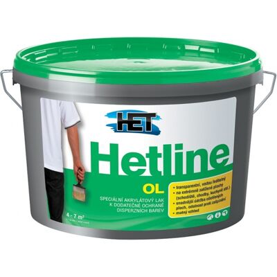 Lak akrylátový HET Hetline OL bezbarvý 5 kg Lak akrylátový HET Hetline OL bezbarvý 5 kg
