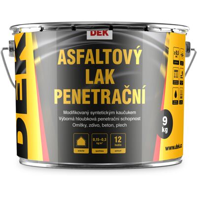 DEK Lak penetrační asfaltový 9 kg DEK Lak penetrační asfaltový 9 kg