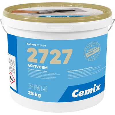 Omítka silikonová Cemix 2727 ActivCem zatíraná 1,5 mm 25 kg Omítka silikonová Cemix 2727 ActivCem zatíraná 1,5 mm 25 kg