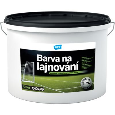 Barva na lajnování HET bílý 12 kg Barva na lajnování HET bílý 12 kg