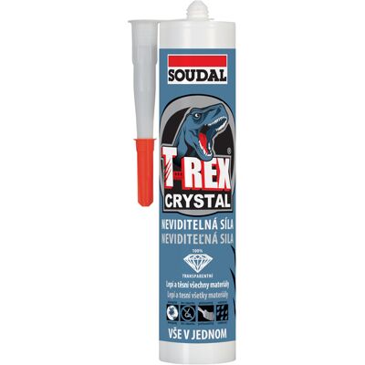 Lepidlo montážní Soudal T-REX CRYSTAL 290 ml Lepidlo montážní Soudal T-REX CRYSTAL 290 ml