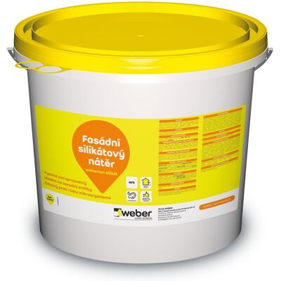 Barva fasádní weberton silikát SE1D 5 kg Barva fasádní weberton silikát SE1D 5 kg